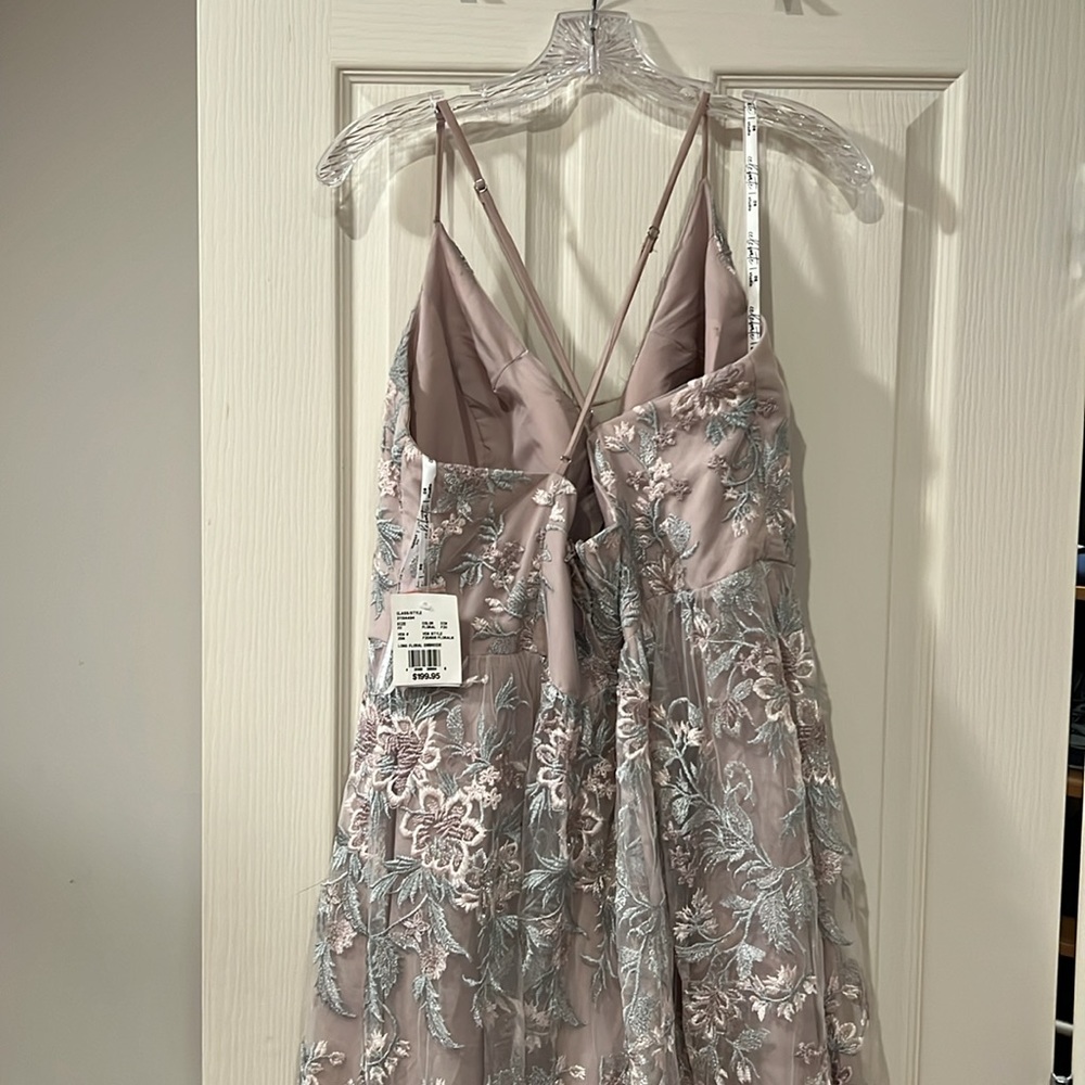 David’s Bridal Floral Overlay Dress / Gown NWT - Picture 3 of 11